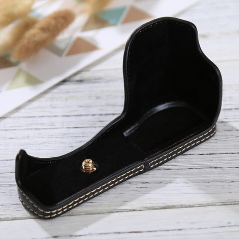 base-mezza-custodia-per-fotocamera-in-pelle-pu-con-filo-da-1-4-di-pollice-per-sony-ilce-5100-a5100-for-sony-a5100 - immagine 1