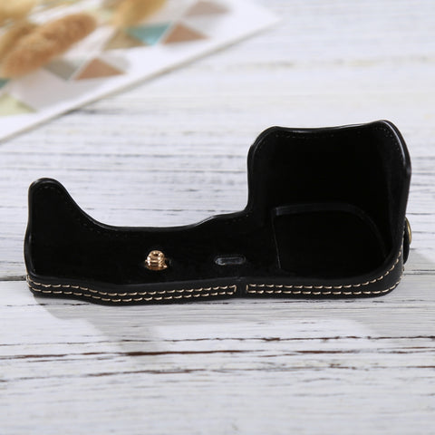 base-mezza-custodia-per-fotocamera-in-pelle-pu-con-filo-da-1-4-di-pollice-per-sony-ilce-6000-a6000-for-sony-a6000 - immagine 2