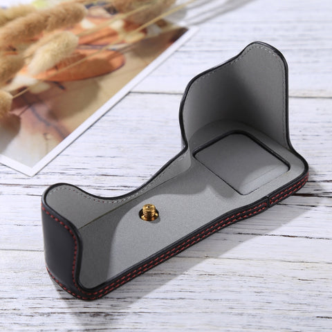 base-mezza-custodia-per-fotocamera-in-pelle-pu-con-filettatura-da-1-4-di-pollice-per-sony-a7s2-a7r2-a7k2-a7-ii - immagine 2