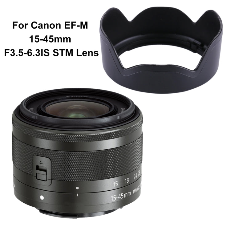 Paraluce EW-53 per obiettivo Canon EF-M 15-45mm F3.5-6.3IS STM, EW-53