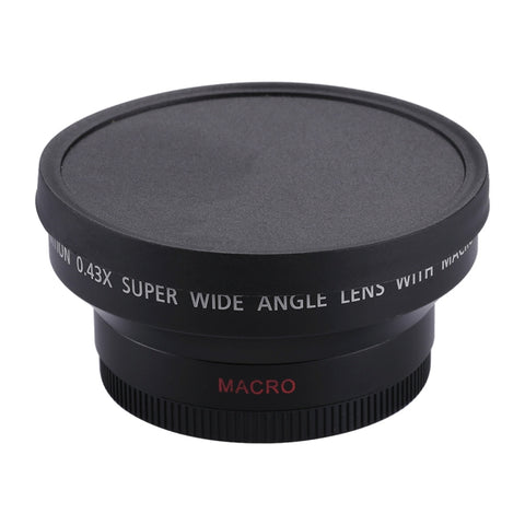 Obiettivo Super Grandangolare 62mm 0,45X con Funzione Macro