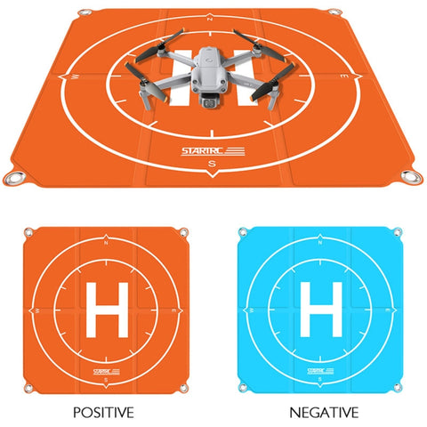 STARTRC Tappetino di atterraggio per grembiule da parcheggio quadrato pieghevole portatile da 65 cm per DJI FPV / mini 2 / Mavic Air 2 / Air 2S, 65cm