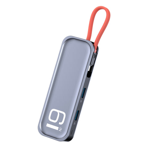 ROCK TR06 Docking station multifunzione 6 in 1 da tipo C / USB-C a RJ45, TR06