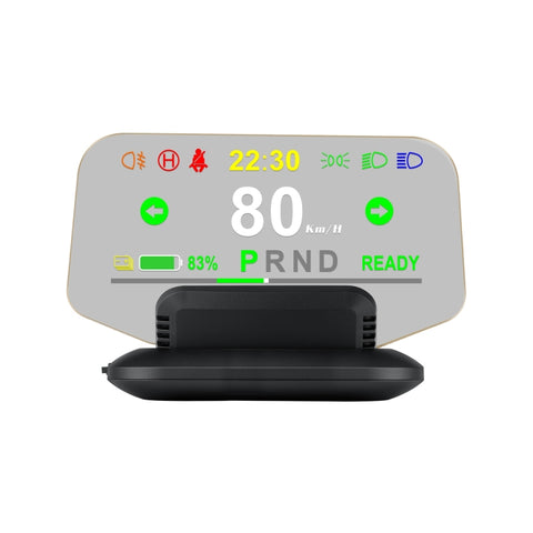T1 5.1 pollici HUD Head-up Display Allarme di velocità eccessiva/Visualizzazione percentuale batteria rimanente per Tesla Model 3 / Y, T1  HUD