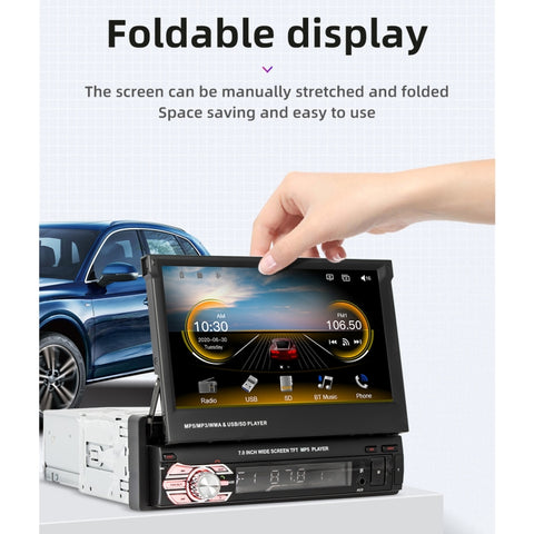 Lettore MP5 Auto 7 Pollici con Navigazione GPS, Bluetooth e Supporto