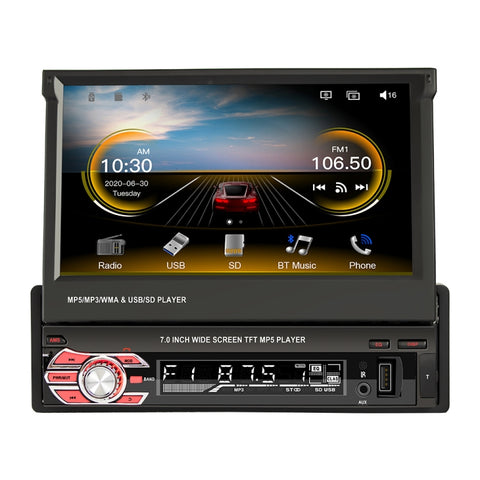 Lettore MP5 Auto 7 Pollici con Navigazione GPS, Bluetooth e Supporto