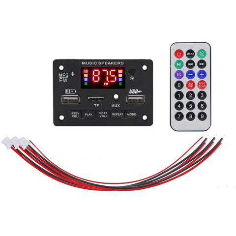 Scheda Decodificatore Audio MP3 per Auto 12V con Bluetooth, Radio FM