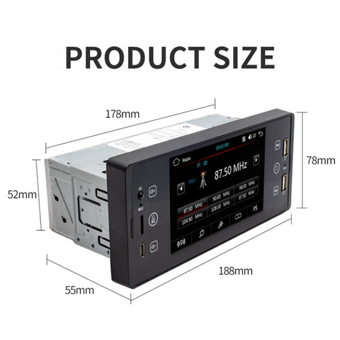 SW150 Touch Screen HD da 5 pollici Dual USB Car MP5 Player Scheda video con retromarcia Bluetooth U Disk Radio, SW150