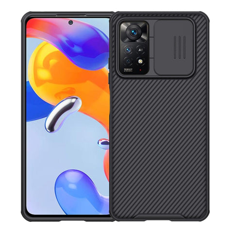 Per Xiaomi Redmi Note 11 Pro Global / 11 Pro Global 5G / 11 Pro+ 5G India / 11E Pro 5G NILLKIN Custodia per PC Black Mirror Pro Camshield (Blu Pavone), For Xiaomi Redmi Note 11 Pro Global