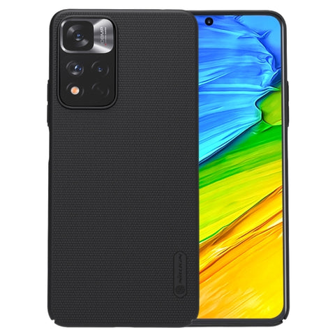 Per Xiaomi Redmi Note 11 Pro Global / 11 Pro Global 5G / 11 Pro+ 5G India / 11E Pro 5G NILLKIN Custodia per PC con texture concavo-convessa satinata (Nero), For Xiaomi Redmi Note 11 Pro Glogal