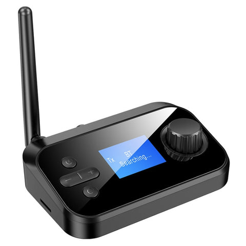 c41-trasmettitore-ricevitore-adattatore-audio-bluetooth-5-0-in-fibra-ottica-3-in-1-con-schermo-lcd-c41 - immagine 1