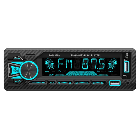 SWM-1789 Ricevitore autoradio Bluetooth 5.1 Lettore MP3 con telecomando, SWM-1789