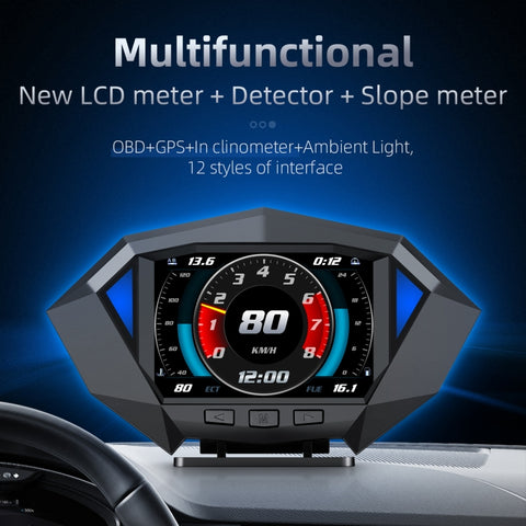 P1 3,5 pollici Auto OBD2 GPS HUD Head Up System Display del misuratore del tachimetro digitale intelligente, P1
