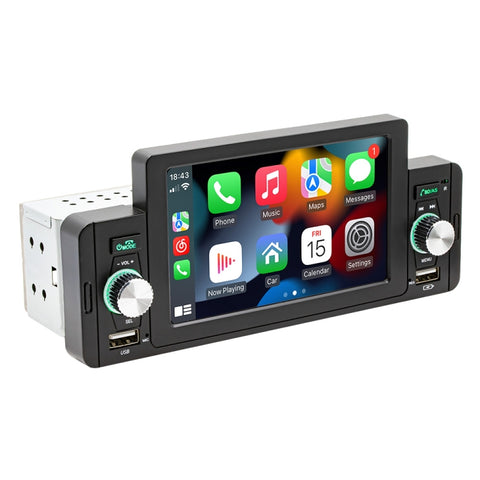 SWM-160C Supporto per lettore MP5 Bluetooth 5.1 per auto da 5 pollici Collegamento specchio telefono / Controllo del volante, SWM-160C