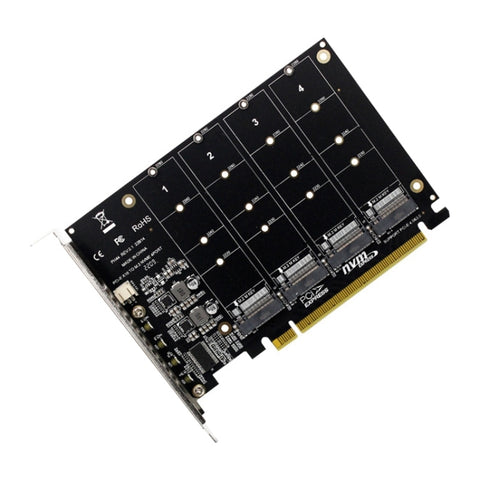 Scheda array di dischi PCI-E PH44 NVME 4 Scheda array diviso