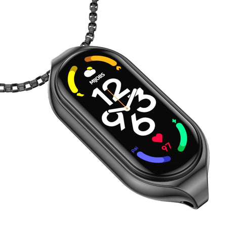 Per Xiaomi Mi Band 7/7 NFC MIJOBS Collana con ciondolo in metallo in acciaio inossidabile, For Xiaomi Mi Band 7 / 7 NFC