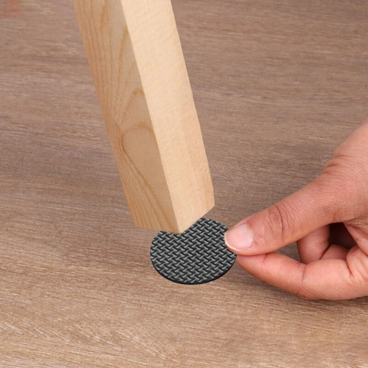 2 poggiapiedi rotondi da 46 mm in plaid EVA per divano da tavolo, antiscivolo e antirumore, 46mm - Novalix Store