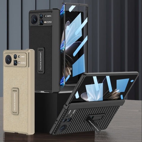 Per Xiaomi Mix Fold 2 Custodia per cellulare in pelle con cerniera magnetica GKK con supporto, For Xiaomi Mix Fold 2