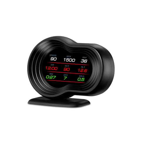 F9 OBD2 + Modalità GPS Car HUD Head-up Display Visualizzazione velocità/temperatura acqua/tensione, F9 OBD2 GPS