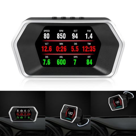 P17 HUD Display GPS per Auto - Misuratore di Velocità OBD2 e