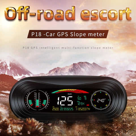 Display HUD P18 per Auto con GPS - Velocità, Tensione e Chilometraggio