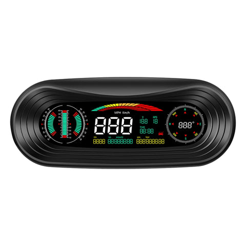 Display HUD P18 per Auto con GPS - Velocità, Tensione e Chilometraggio