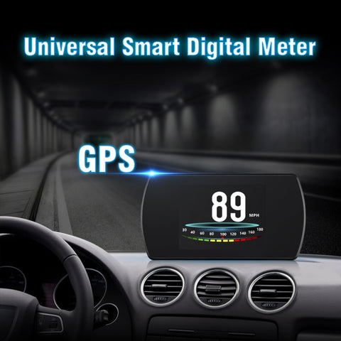 T800 Car HUD Head-up Display Visualizzazione velocità GPS Allarme velocità/tensione Visualizzazione altitudine, T800