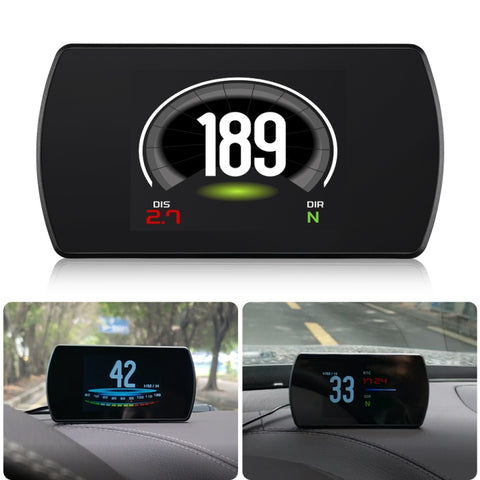 T800 Car HUD Head-up Display Visualizzazione velocità GPS Allarme velocità/tensione Visualizzazione altitudine, T800