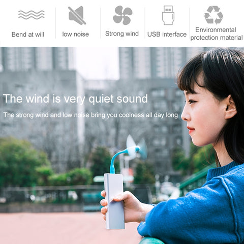 Ventilatore elettrico USB muto portatile Xiaomi Mijia