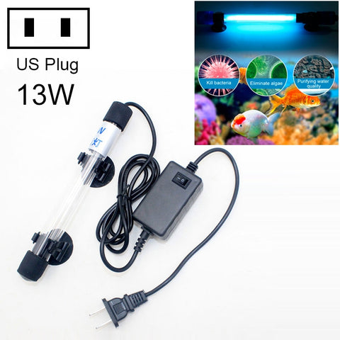 Lampada UV per acquario 13W - Disinfezione alghe, spina americana 110V