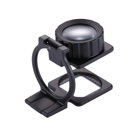 Lente d'ingrandimento da tavolo pieghevole in metallo 10X e 20X