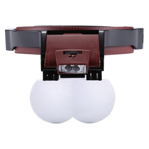 Lente d'ingrandimento regolabile per odontoiatria con LED e 4 lenti