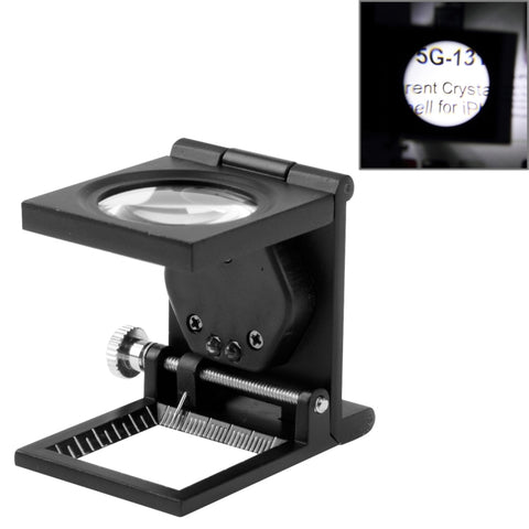 Lente d'ingrandimento in metallo 10x per scrivania - Mini stile