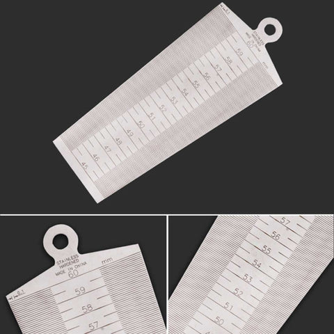 Wedge Feeler Gap 45-60mm Righello in acciaio inossidabile Ispezione Calibro conico Strumento di misura metrico imperiale, 45-60mm Metric Imperial