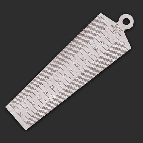 Wedge Feeler Gap 30-45mm Strumento di misura metrica per ispezione righello conico in acciaio inossidabile, Gap 30-45mm Metric