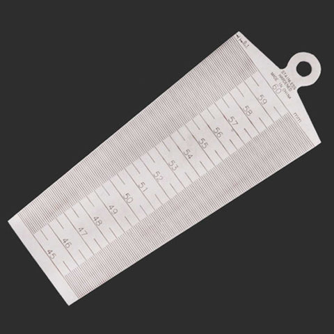 Wedge Feeler Gap 45-60mm Strumento di misura metrica per ispezione righello conico in acciaio inossidabile, 45-60mm Metric