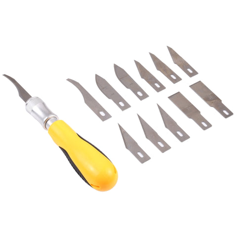 WLXY WL-9305 Kit coltello da intaglio di alta qualità, lunghezza coltello: 15,5 cm, WL-9305