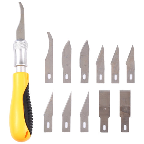 WLXY WL-9305 Kit coltello da intaglio di alta qualità, lunghezza coltello: 15,5 cm, WL-9305