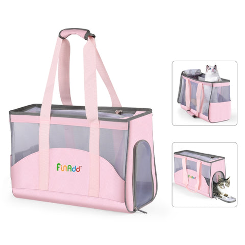 borsa-a-tracolla-per-esterni-funadd-portatile-traspirante-per-animali-domestici-breathable-pet-bag - immagine 1