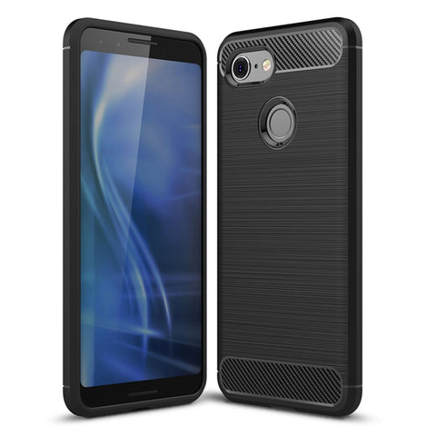 custodia-in-tpu-antiurto-in-fibra-di-carbonio-con-trama-spazzolata-per-google-pixel-3-google-pixel-3-for-google-pixel-3 - immagine 1