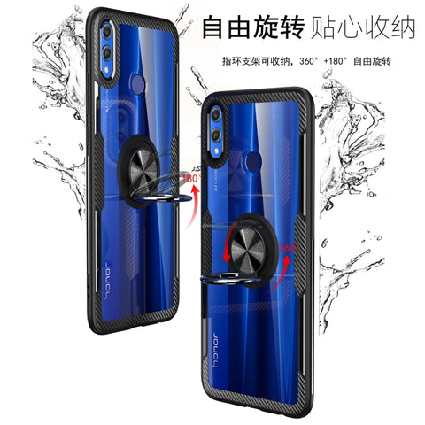 Custodia protettiva in TPU con staffa ad anello per Huawei Honor 8X