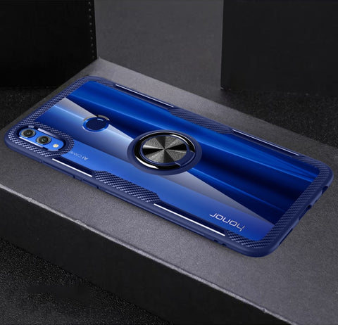 Custodia protettiva in TPU con staffa ad anello per Huawei Honor 8X