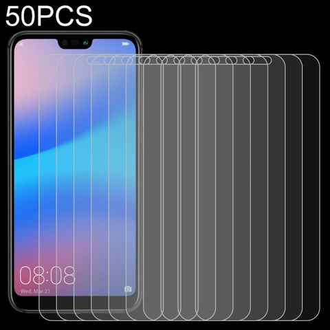 50 PZ per Huawei P20 Lite 0,26mm 9H Durezza superficiale 2.5D Pellicola per schermo in vetro temperato antideflagrante, senza confezione al dettaglio, For P20 Lite - Novalix Store