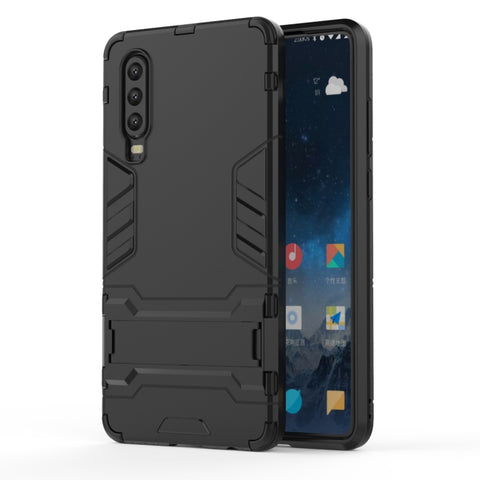 custodia-antiurto-in-pc-tpu-per-huawei-p30-con-supporto-for-huawei-p30 - immagine 1