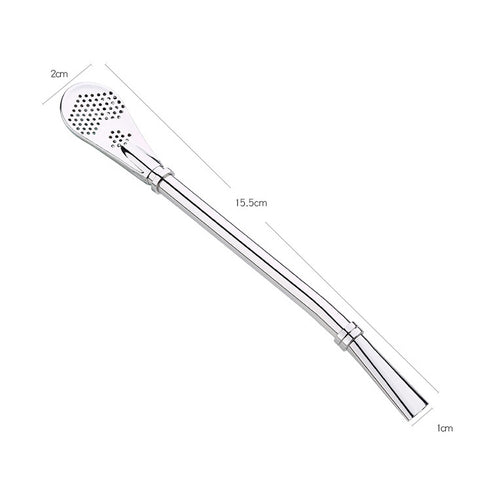 cannuccia-filtrata-in-foglie-di-te-in-acciaio-inossidabile-filtro-per-te-alle-erbe-colino-per-te-succo-caffe-caffe-cucchiaio-agitatore - immagine 2