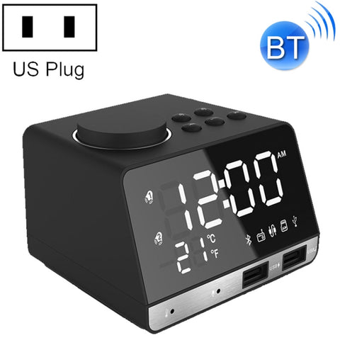 Altoparlante Sveglia Bluetooth K11 con Orologio Digitale, Radio FM e