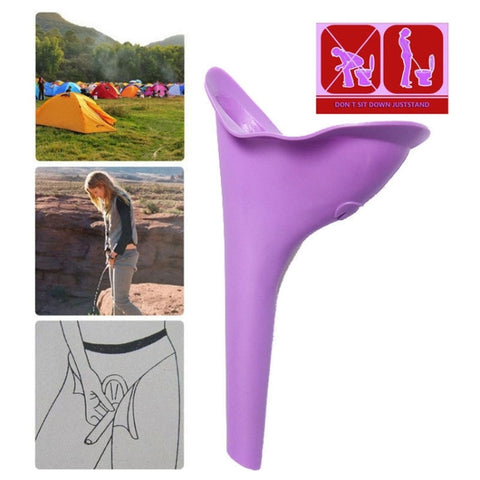 Orinatoio Portatile Femminile in Silicone per Campeggio e Viaggio -