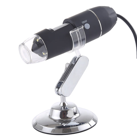 Microscopio Digitale USB HD 0,3 MP con Lente d'Ingrandimento, 8 LED e