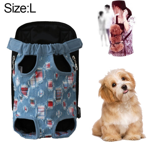 borsa-zaino-per-cani-con-trasportino-anteriore-dimensioni-l-size-l - immagine 1