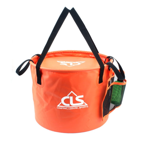 borsa-per-attrezzatura-da-pesca-da-campeggio-con-cestino-di-scarico-doppio-pieghevole-per-esterno-in-pvc-30l-4-in-1 - immagine 1